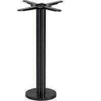 netfurniture Black Round Floor Fixed Table Base - Height - 730 Mm