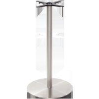 netfurniture Round stainless steel table base - Large 1050 mm in Silver