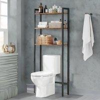 Rafaelo Mobilia Over Toilet Storage Unit in Brown