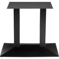 netfurniture Aksam Large Double Pedestal Table Base Black Cast Iron