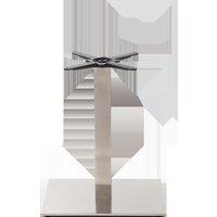 netfurniture Rectangular S/Steel Table Base - Single - Height - 730 mm in Silver