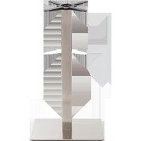 netfurniture Rectangular s/steel table base - Single 1050 mm in Silver