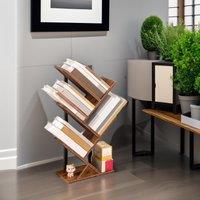 Rafaelo Mobilia Desk Tree Bookshelf in Brown