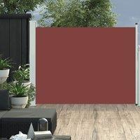 Berkfield Home Patio Retractable Side Awning 140x500 cm Brown in Grey