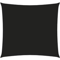 Berkfield Home Sunshade Sail Oxford Fabric Square 4x4 m Black