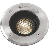 Netlighting Geiser Outdoor LED Recessed Ground Light Tiltable 7W 3000K 38deg. IP67 in Grey
