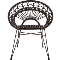 Orsina Manado Natural Rattan Chair in Black