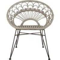Orsina Manado Natural Rattan Chair in Grey