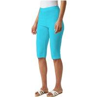 Roman Women's Knee Length Stretch Shorts in Turquoise | Size: 14