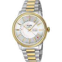 Guggenheim Automatic 316L Stainless Steel Silver Dial, 316L Stainless Steel IP gold Satin and Polished Bracelet.