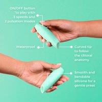 Smile Makers The Whisperer Clitoral Vibrator in Pale Green