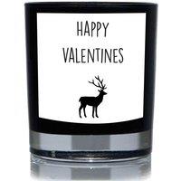 60 SECOND MAKEOVER Happy Valentines Deer Funny 20cl Candle in Black