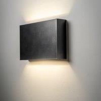CGC Lighting DONNA Black Slim LED Outdoor Wall Light Up & Down 4000k Natural White IP65