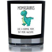 60 SECOND MAKEOVER Momsaurus, Like A Normal Mom But More Awesome, Dinosaur Funny 20cl Candle in Black