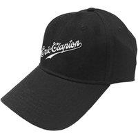 Eric Clapton Script Logo Baseball Cap in Black