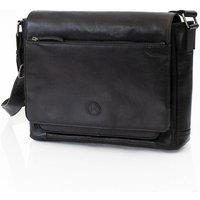 PRIMEHIDE 'Orion' Leather Men's Messenger Bag in Black