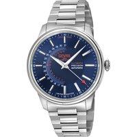 Gevril Men's Guggenheim, Swiss Automatic Watch, Blue Dial, 316L Stainless Steel, & Sapphire Crystal in Silver