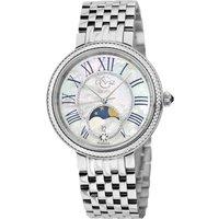 Genoa SS Case,White MOP Dial, Stainless Steel Bracelet