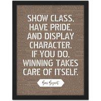 Artery8 Wall Art Print Dictionary Page Quote Bear Bryant Winning Takes Care Itself Large Framed Wall Dcor Art in Light Oak | Size: W18 x H24
