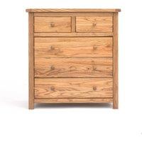 Cabinet Bits Trivento 5 Drawer Chest of Drawers Wood Knob in Natural