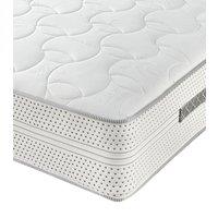 Somnior 28CM Deep Medium Firm Memory Foam Pocket Sprung Mattress, 7 Zone Comfort & Support Alovera Mattress in White | Size: Super King