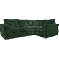Delta Large 4 Seater Corner Sofa Right Hand Facing Jumbo Cord L Shape