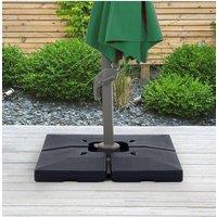 Fillable Outdoor Cantilever Parasol Base Umbrella Stand Set