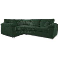 Delta Large 4 Seater Corner Sofa Left Hand Facing Jumbo Cord L Shape