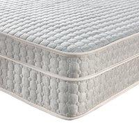 Somnior Pocket Spring Mattress, High Density Modified Polyether Memory Foam Mattress, Build in Mattress Topper in White | Size: Super King
