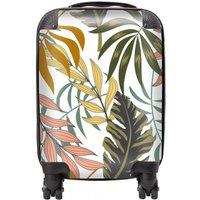 Warren Reed - Designer Tropical Leaves Suitcase in Green | Size: Large