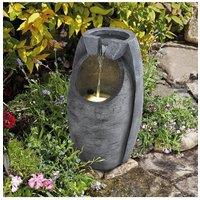 Solar-Powered Outdoor Rockery Decor Water Fountain