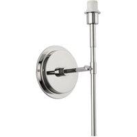 Netlighting Rennes Fitting Only Wall Lamp Bright Nickel Plate in Grey