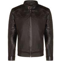 Infinity Leather Men's Leather Quilted Biker Jacket - Paris in Black | Size: 3XL