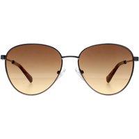 Guess Men's Round Shiny Light Nickeltin Brown Gradient GU8257 in Grey