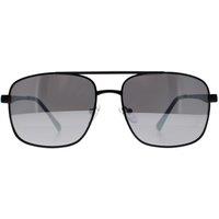 Guess Men's Aviator Black Silver Mirrored GF0211