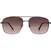 Guess Men's Aviator Silver Brown Gradient GF0211