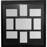 Orsina Black Polyresin 9 Multi Photo Frame For Living Room, Wall-Mounted Picture Frame, Polyresin Frame For Decor