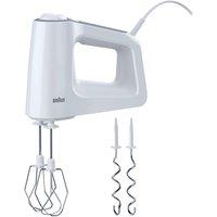 Braun Hand Mixer, 500W, Dishwasher Safe, 500W, 5 Speed, White