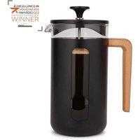 La Cafetiere La Pisa Stainless Steel Cafetiere, Eight Cup, Black, Gift Boxed in Black