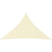 Berkfield Home Sunshade Sail Oxford Fabric Triangular 4x4x5.8 m Cream in Beige