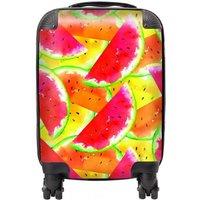 Warren Reed - Designer Melon Print Suitcase in Red | Size: Mini Cabin