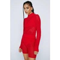 Premium Chenille Mesh Panelled Sweater