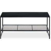 Orsina Convenient Black Metal Coffee Table, Sleek Coffee Table For Livingroom, Industrial Design Decorative Table