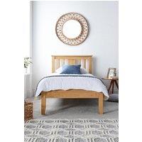 Time4sleep Malmo Oak Finish Wooden Bed Frame in Light Oak | Size: Single