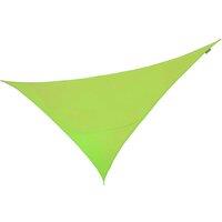 Primrose 6m x 4.2m Triangle Waterproof Sun Shade Canopy 98% UV Block Free Rope in Lime