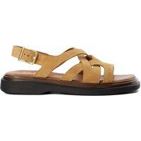 Dune London Women's 'Leebra' Suede Sandals in Tan | Size: 3