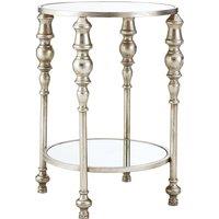 Orsina Stylish Two Tier Side Table, Stable Constructed Kitchen Side Table For Breakfast, Robust Breakfast Table in Silver