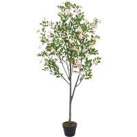 1.6m H Artificial Frangipani Blossom Tree in Pot for Decoration