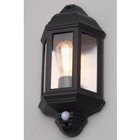 BHS Lighting Hunda Outdoor Wall Light with Sensor in Black