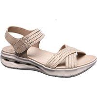 IVACHY Women's Casual Sandals - Comfortable Platform Heel in Beige | Size: 6
